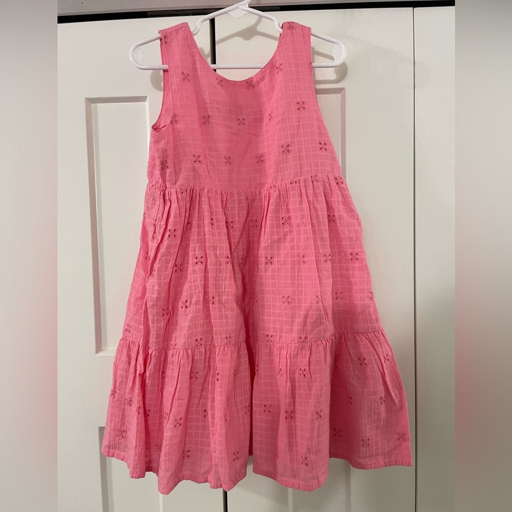 NWT Target Cat & Jack girl pink eyelet dress size Small